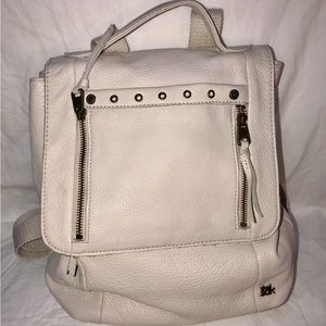 The Sak cream leather backpack